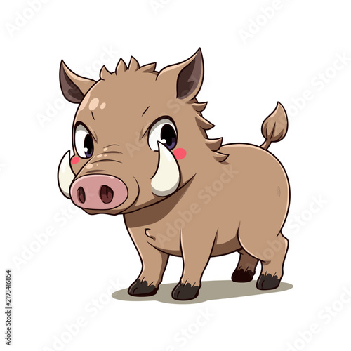 Cute Warthog Clipart 01