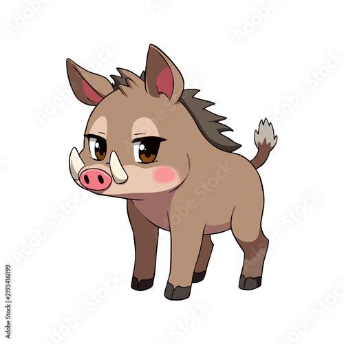 Cute Warthog Clipart 04