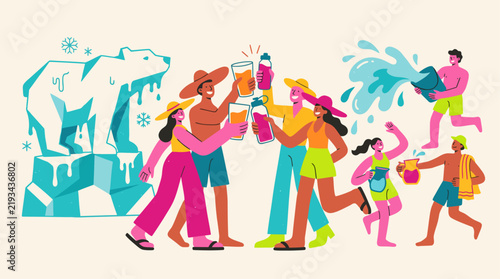 Summer vector