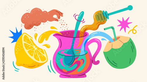 Summer vector