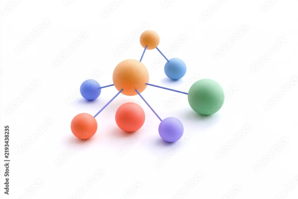 Fototapeta premium 3D scatter plot chart bubble diagram icon isolated on white background. Minimal matte claymorphism business analytics data science concept.