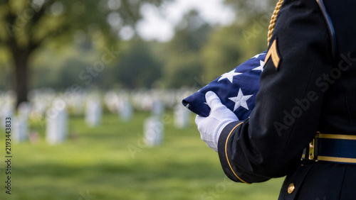 Remembrance ceremony for fallen veteran with military honor guard, perfect for Memorial Day banners, Veterans Day graphic designs, military funeral programs, and patriotic tributes
