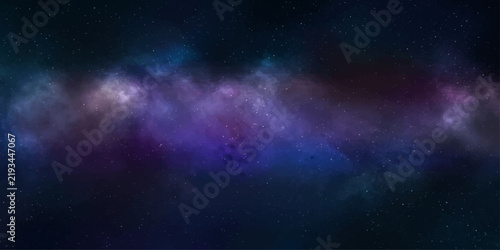 Vast expanse of a colorful nebula, a cosmic cloud of gas and dust illuminated by distant stars, showcasing the beauty and mystery of outer space.