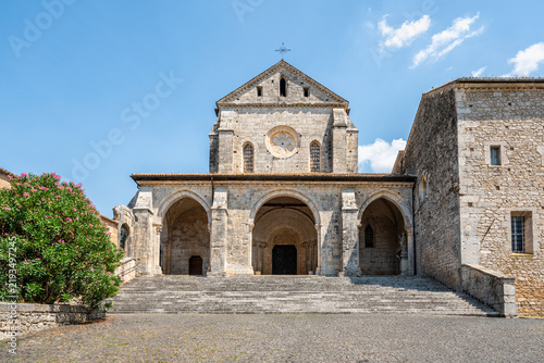 Obraz na płótnie The marvelous Casamari Abbey near the city of Veroli, in the province of Frosinone, Lazio, italy