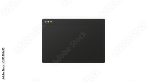Software window interface showing a dark rectangular application frame with colored control buttons on transparent background.