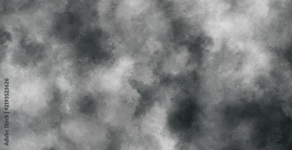 Obraz premium Abstract white smoke on black background, realistic fog mist cloud texture 