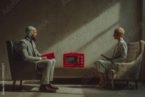 Surreal Couples Therapy Session with an Android