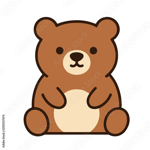 Cute cartoon teddy bear illustration