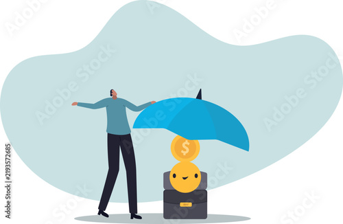 Фотография Balance between money and happiness, wealth and health, choosing meaningful life and real success