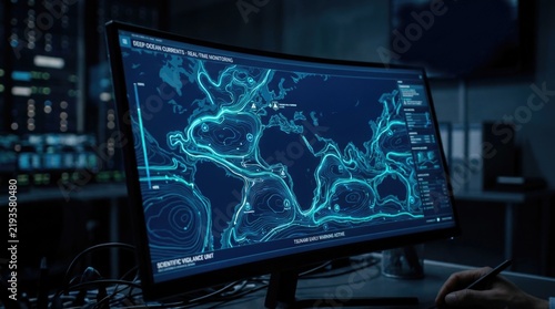 Scientific Visualization of Global Ocean Currents on Monitor