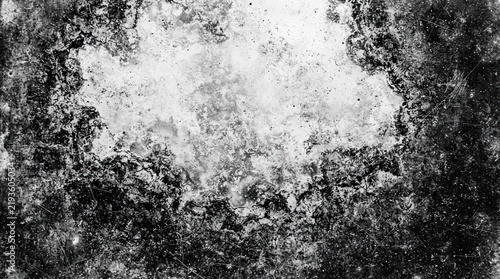 Abstract grunge texture with dark distressed edges and bright center