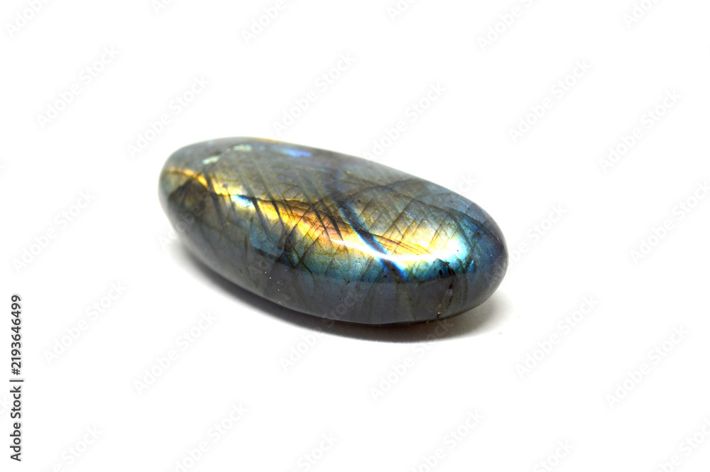 Foto Labradorite with blue and gold flash