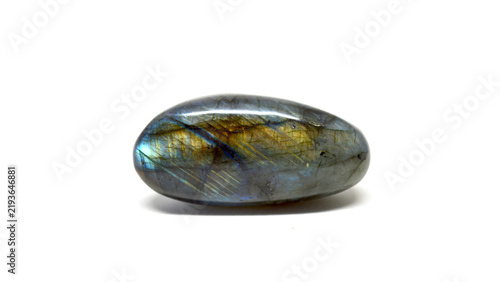 Fotografie Labradorite with blue and gold flash