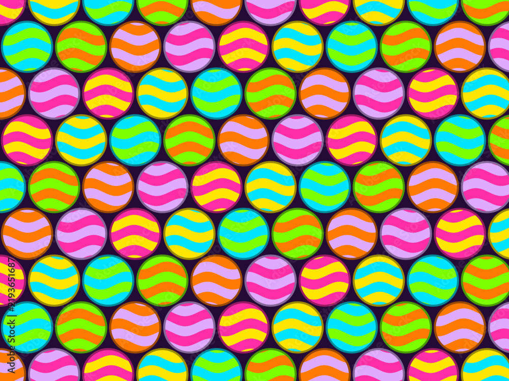 Fototapeta premium Harmonic Ripple Discs Colorful Graphic Design