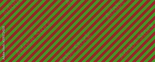 Candy cane stripe seamless pattern, bold diagonal green and red christmas background