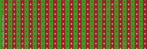 Candy cane stripe pattern with crosses, red and green christmas seamless background