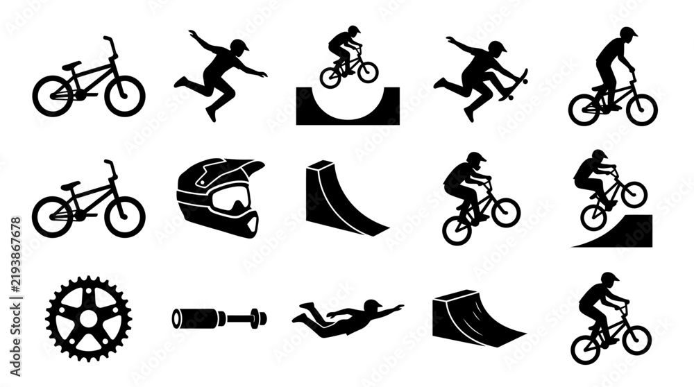 Obraz premium Bicycle BMX Bike Cycling Sports.