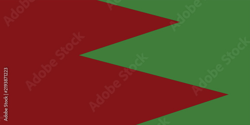 Obraz na płótnie Abstract Dark Red and Green Geometric Triangle Pattern Background Design