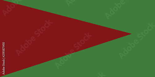 Obraz na płótnie Abstract Dark Red and Green Geometric Triangle Pattern Background Design