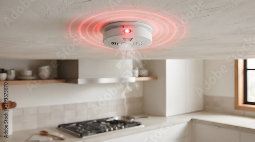 Smart Smoke Detector Activating During Indoor Fire Emergency