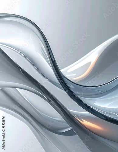 Vibrant abstract wave with glowing neon reflections.