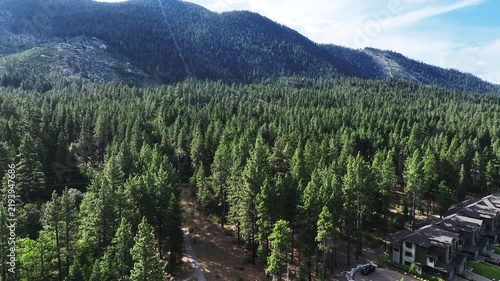 Lake Tahoe, California, from a UAV Drone looking at
