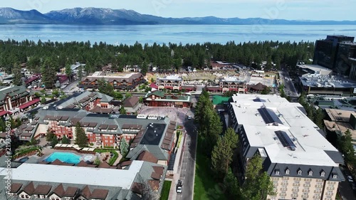 Lake Tahoe, California, from a UAV Drone looking at