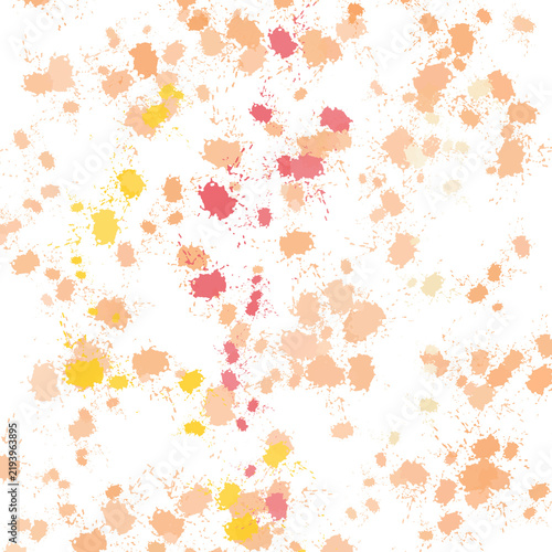 Abstract pattern of colorful paint splatters Illustration graphic art 