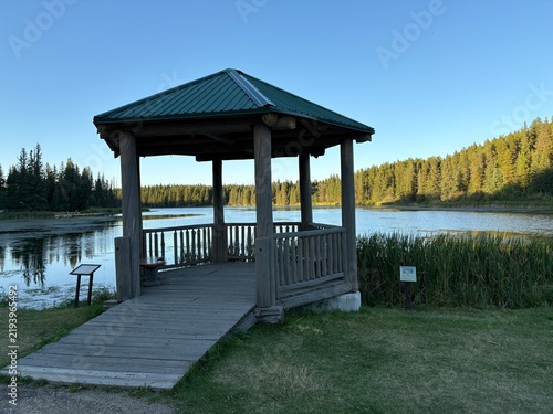 Canvas Print gazebo on the beach