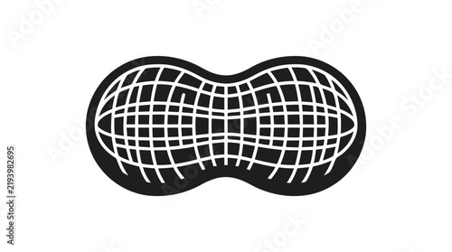 Vector illustration of peanut icon on a transparent background