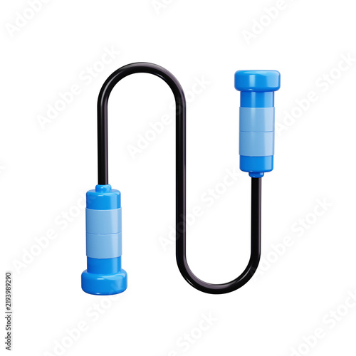 Foto Jump rope 3d render icons