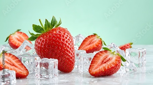 A Vibrant Summer Treat in a Bright Kitchen Environment