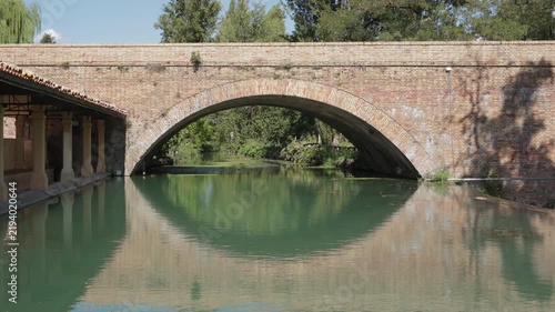 Bevagna , Italy , bridge over the  Clitunno river