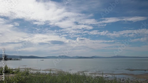 Landscape of the Trasimeno Lake , Italy