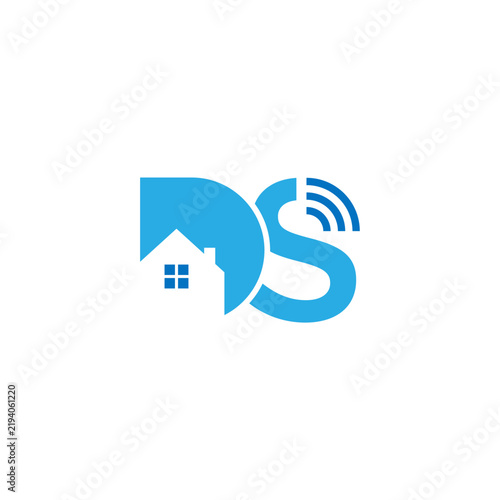 Letter DS Smart Home Monogram Logo