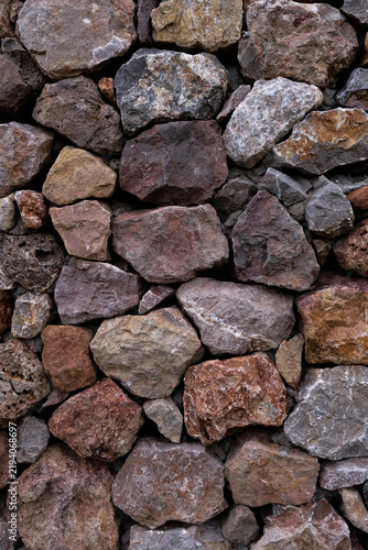 Rustic natural stone wall texture background