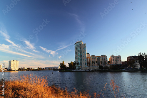 Tranquil Lake and Oakland Cityscape 3