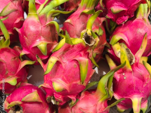 Delicious dragon fruit for sale.