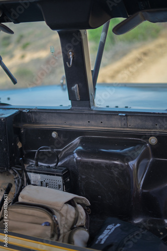Fotografie Inside a Hummer During an Off-Road Tour