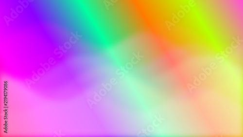 Fotografía Abstract illustration of flowing light rays in a multi-colored vibrant gradient