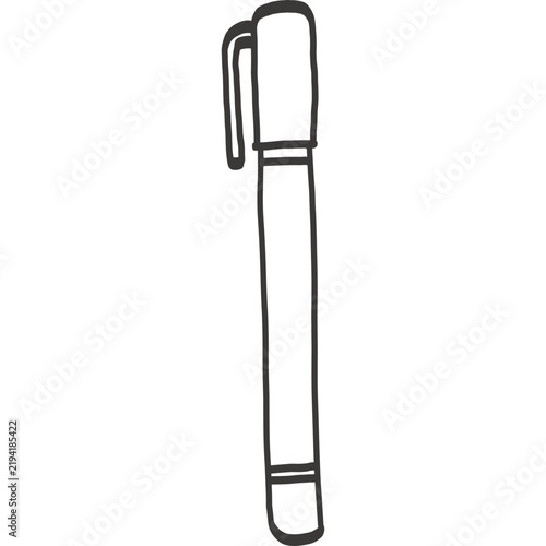 handdrawn illustration doodle school supplies markers pen ballpoint 