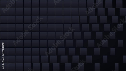 Square grid flipping in 3d transition to reveal vibrant pink background