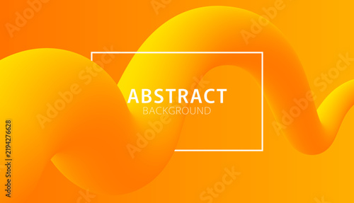 Abstract background with wavy 3d fluid ribbon. Wavy shape with soft gradient. Vibrant flowing curve. Vector illustration.