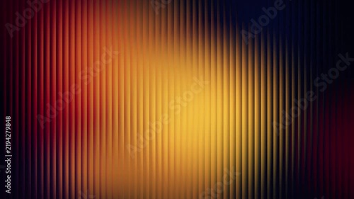 glowing amber and red light shifts behind a vertical ribbed glass texture creating an abstract moving background in a seamless loop.