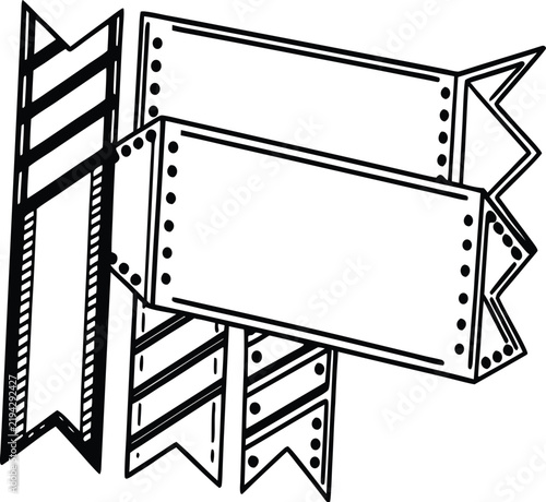 Dynamic Blank Promotional Labels with Angled Geometric Shapes
