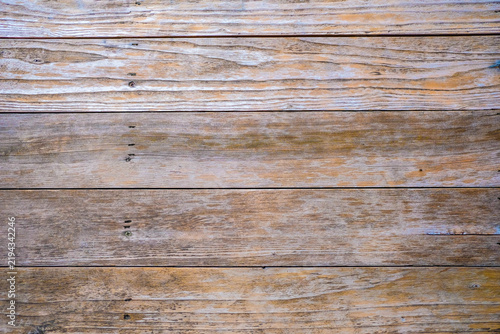 Konstfotografi Horizontal Weathered Wood Planks Texture with Warm Orange Undertones