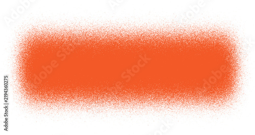 Orange spray paint texture features a speckled rectangular shape