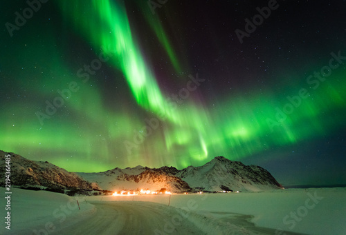 northern lights at night