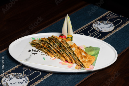Qingtian Wheat Pancake. Traditional Local Delicacy of Qingtian, Zhejiang, China