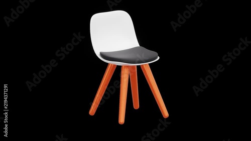 Modern Interior Office Chair Assembly Furniture Concept